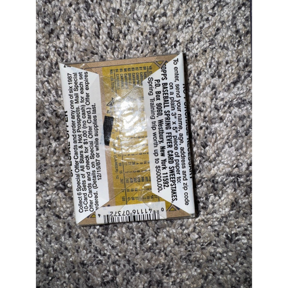 1988 Topps Baseball Cards Unopened Pack Red/Yellow - Picture 4 of 7